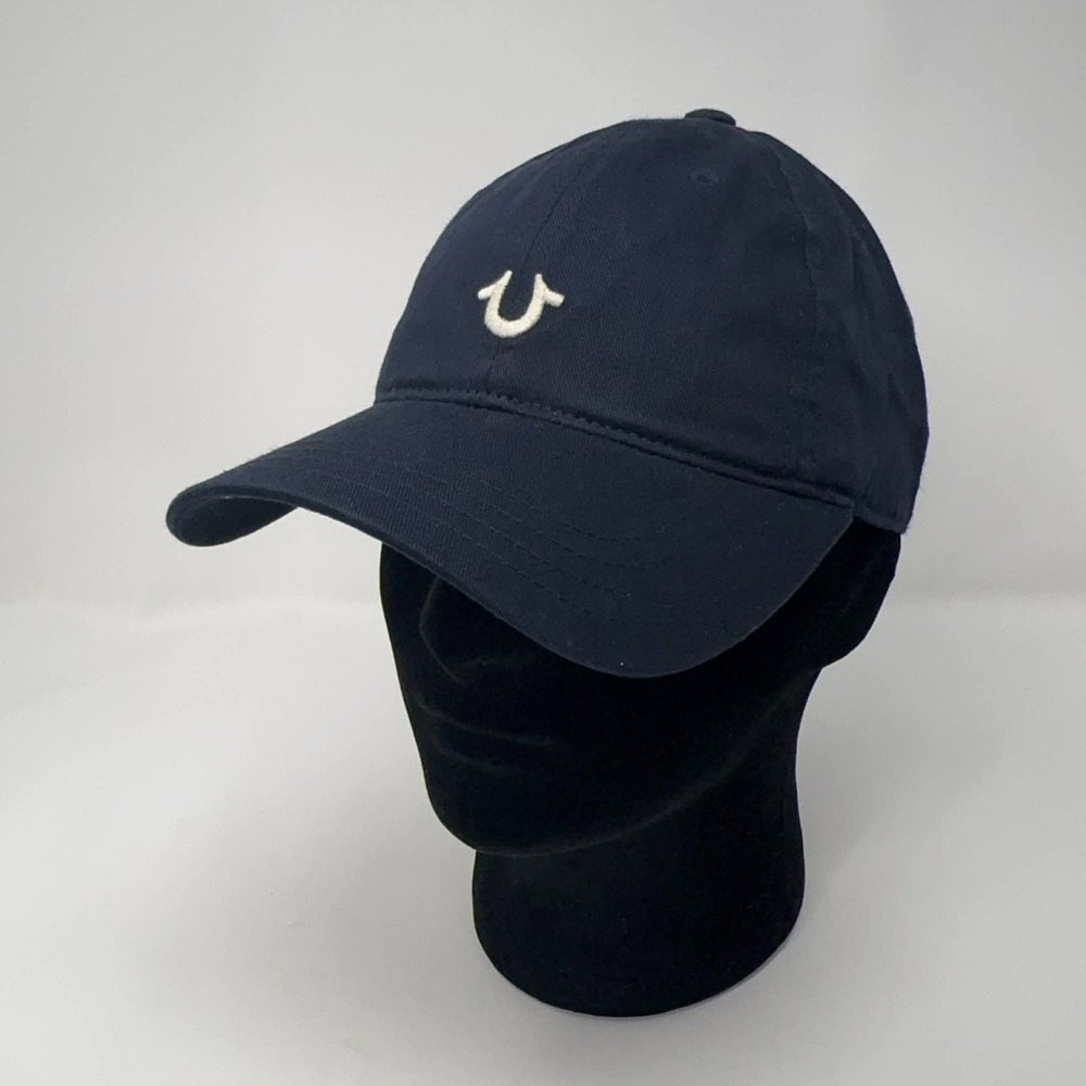 True Religion Baseball Cap Mens Strapback Hat Horseshoe Logo Adjustable One Size